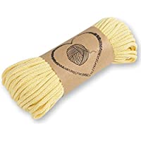 hilo macrame cuerda algodon - hilos para macrame 5 mm amarillo